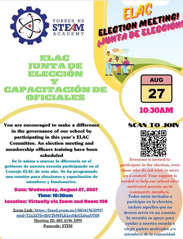 ELAC SSC Election Meeting