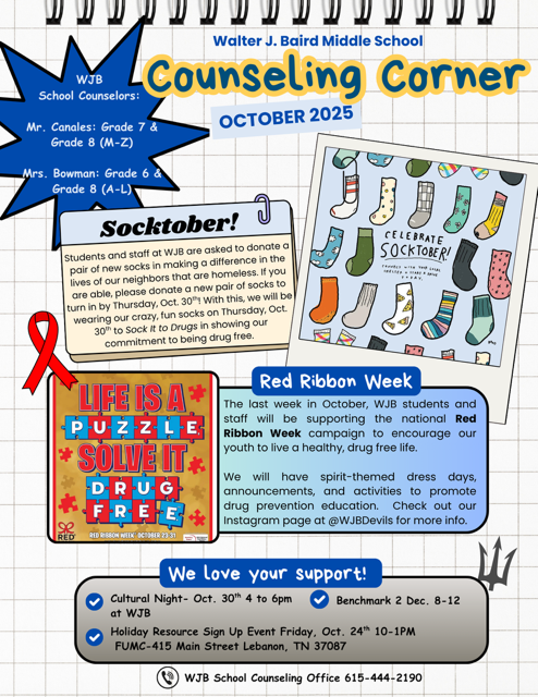 October Counseling Corner Newsletter