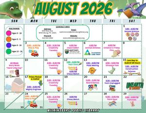 August 2026 Schedule