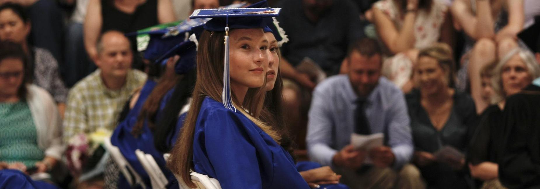 students graduating