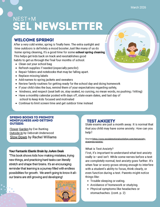 NEST+m SEL Newsletter - Spring 2026