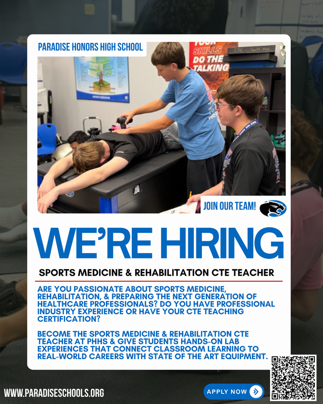 we're hiring flyer