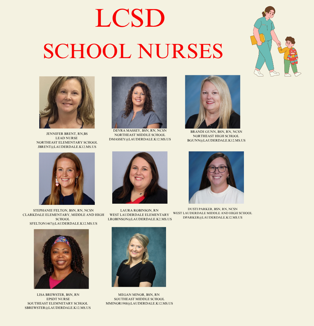LCSD School Nurses 2026 