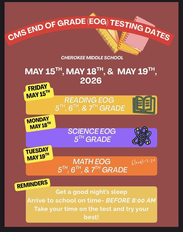 CMS EOG Dates