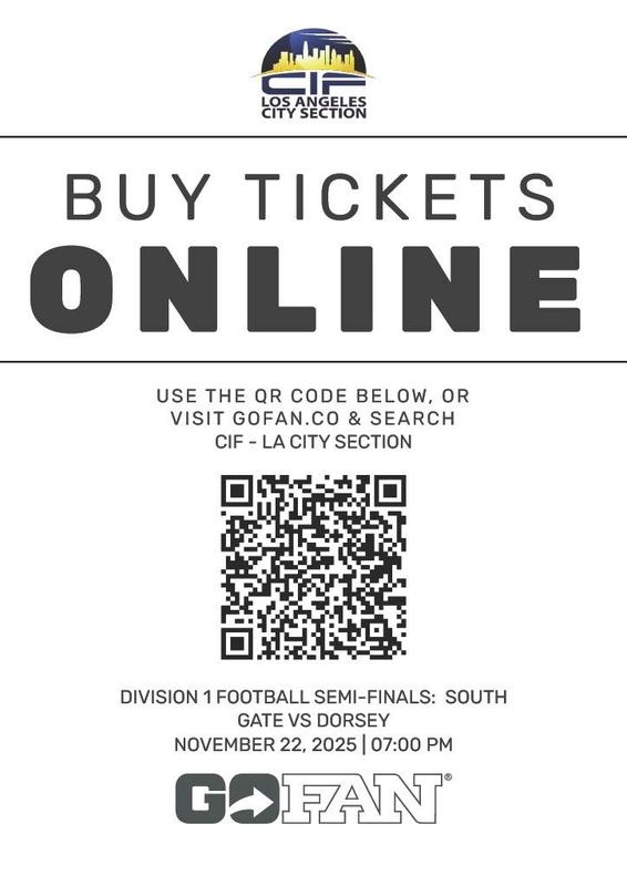 Flyer with qr code to buy tickets online
