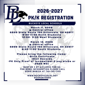 Preschool and Kindergarten registration