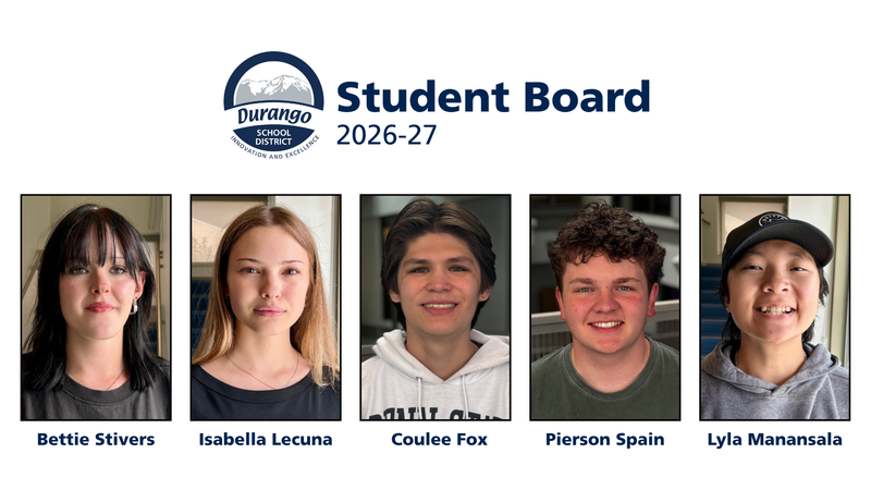 Durango School District Student Board Members 2026-27