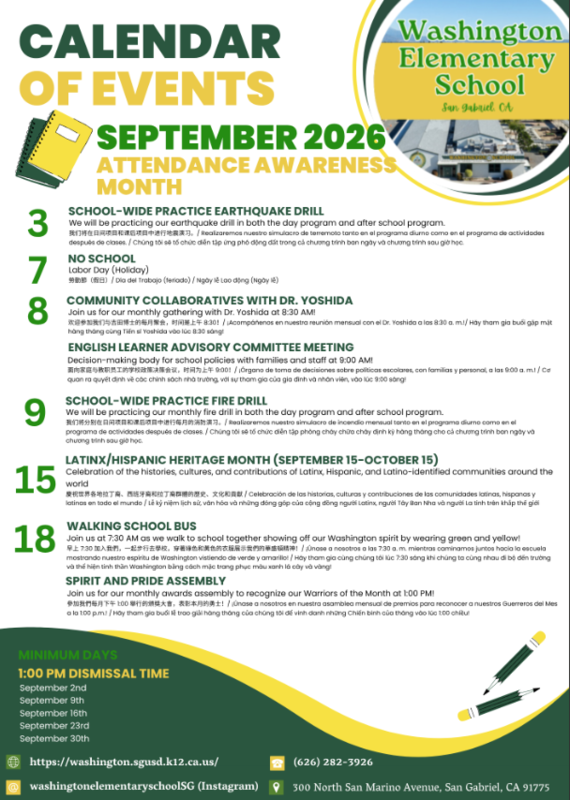 September Calendar