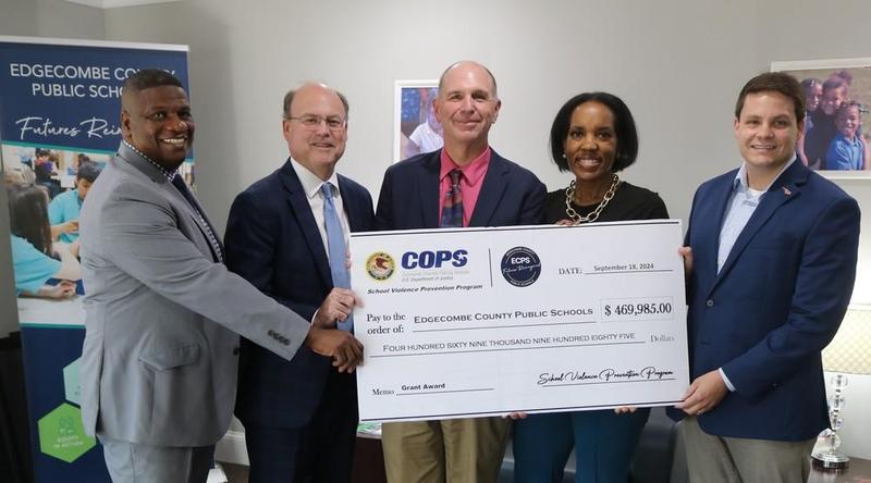 Edgecombe County Public Schools Awarded $469,985 from 2024 COPS School Violence Prevention Program