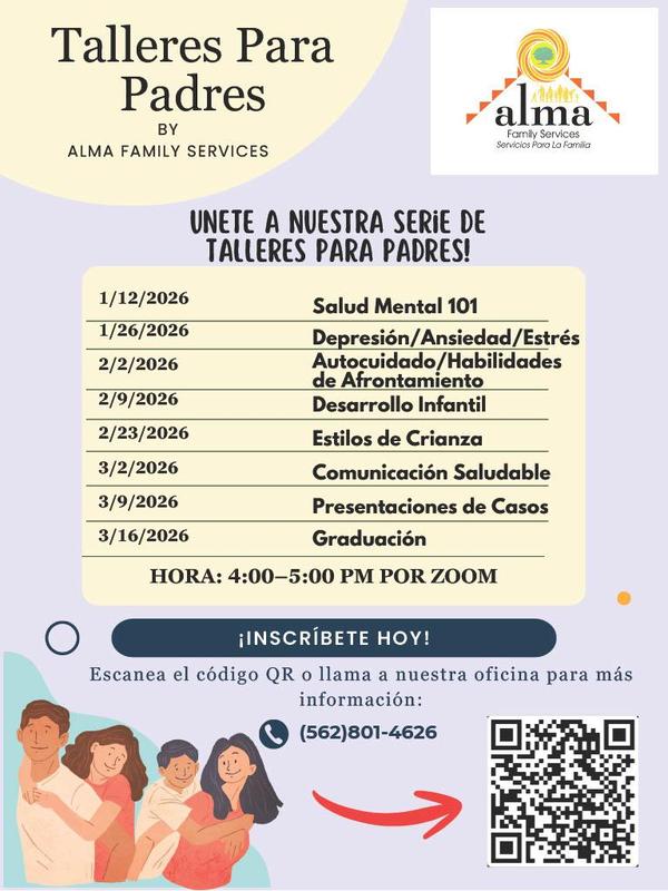 Parenting Workshops Flyer Spanish