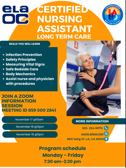 CNA INFO SESSION FLYER