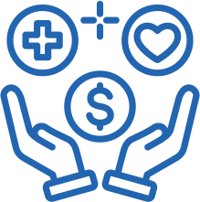 Hand Icon Holding Benefits Icons
