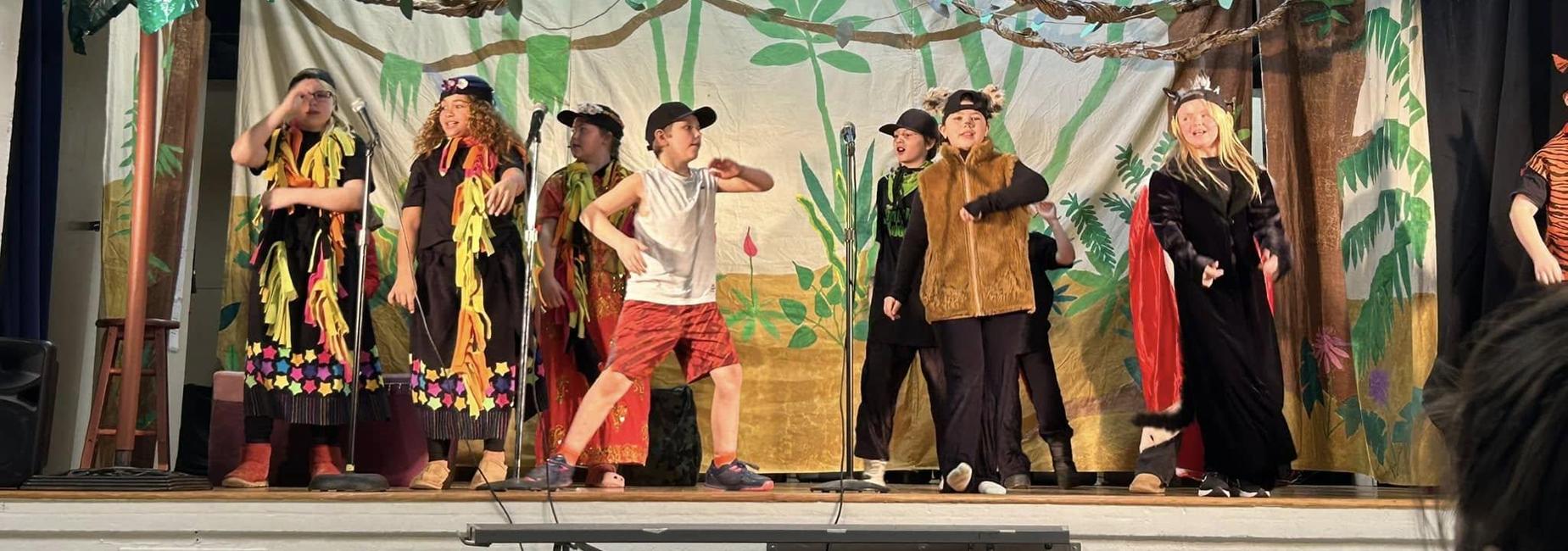 students in a musical