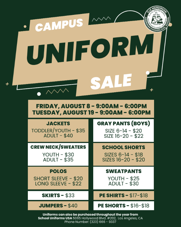 Uniform Price List