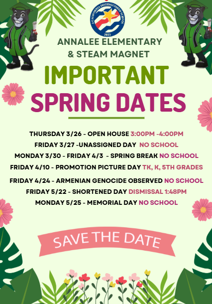 Spring Dates