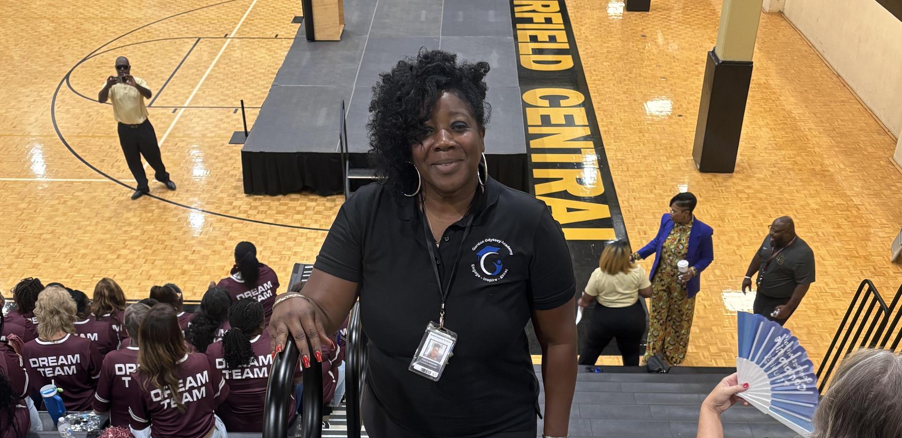 Mrs. Woodard at Convocation