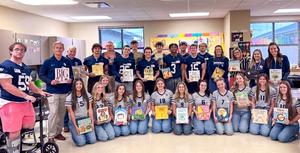 Smithson Valley High School athletes and coaches at Read Across Comal