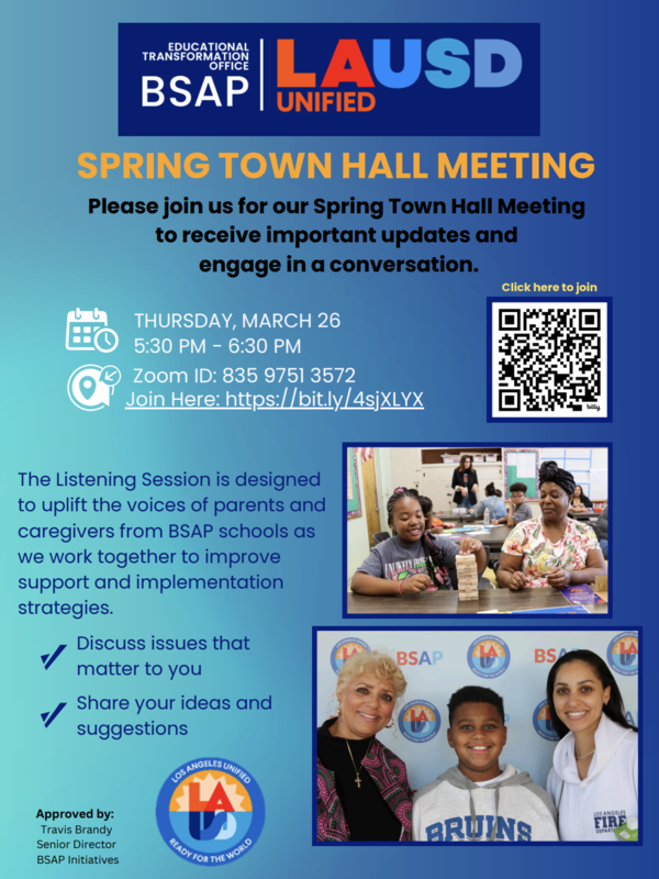 BSAP townhall flier