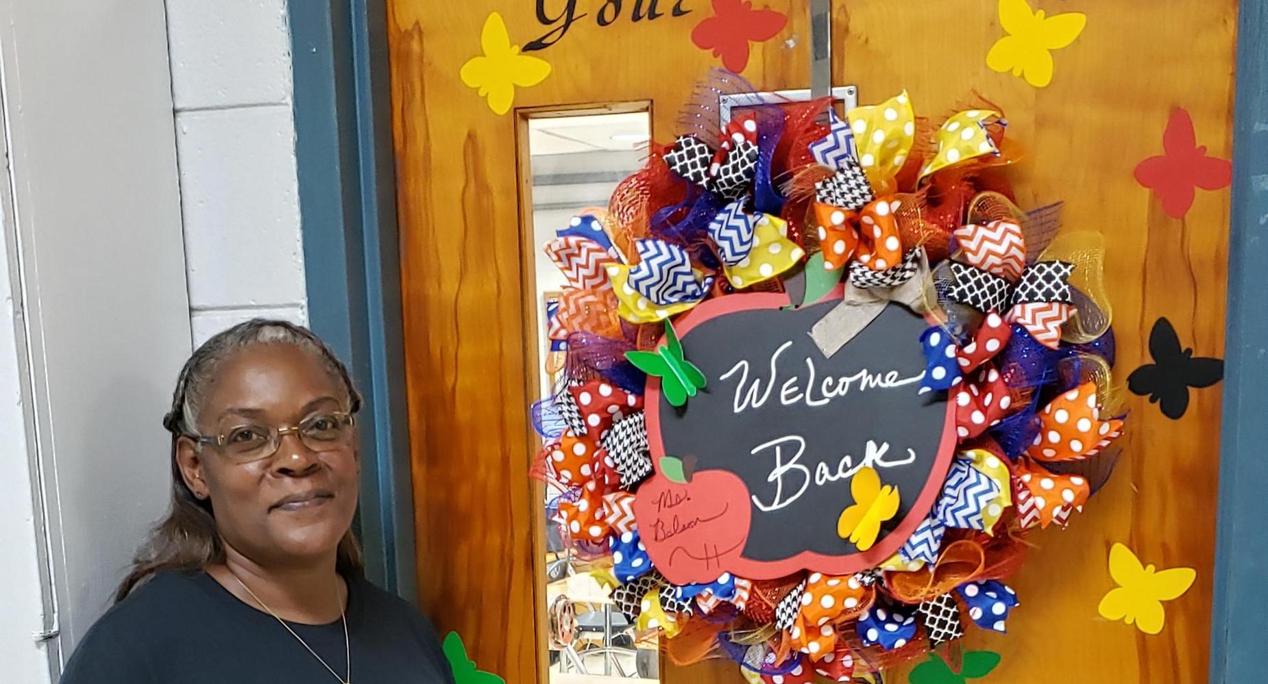 Ms. Belson Welcomes students to English