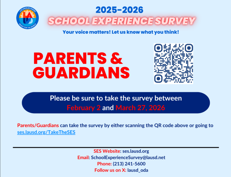 School Experience Survey Graphic