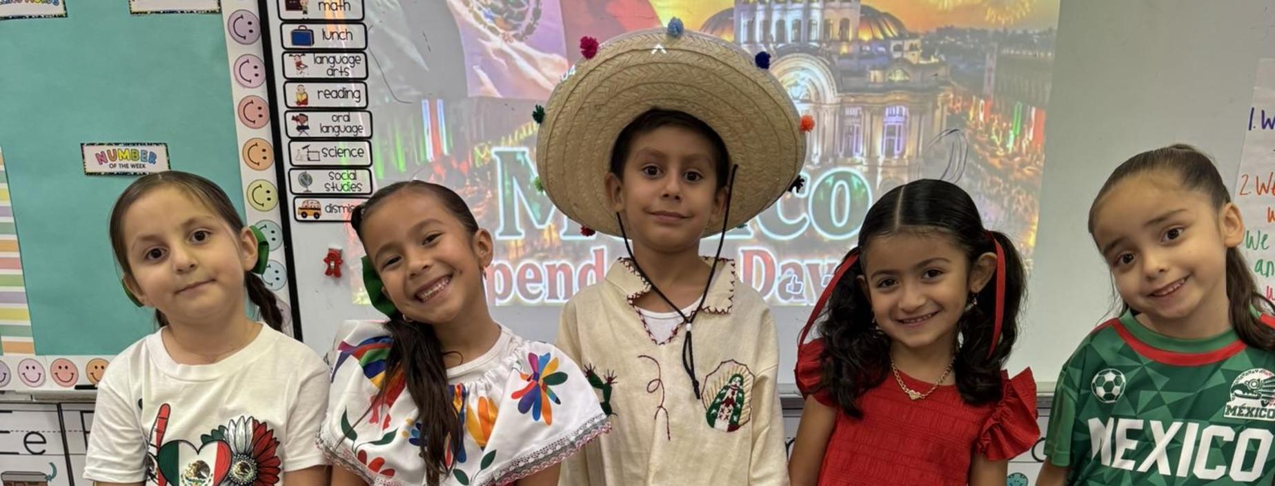 Kinder students