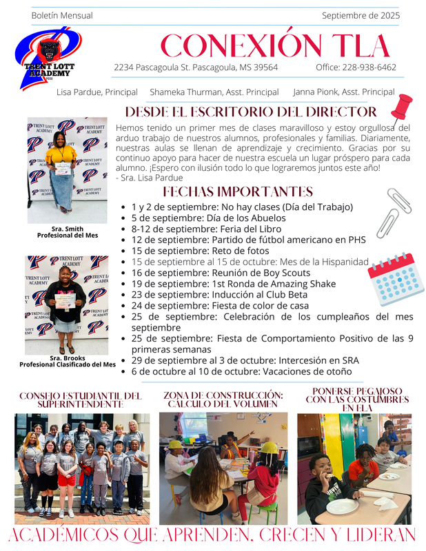 September Newsletter(Spanish)