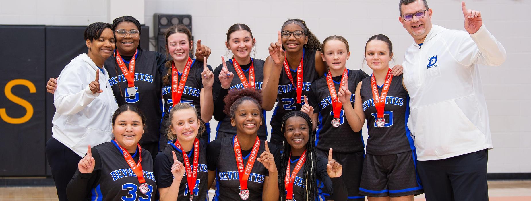 WJB Girls Basketball 2026 State Champions