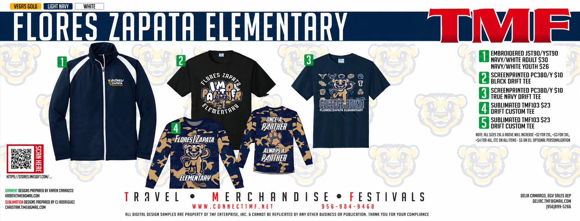 Flores/Zapata TMF Spirit Uniforms Flyer 26-27