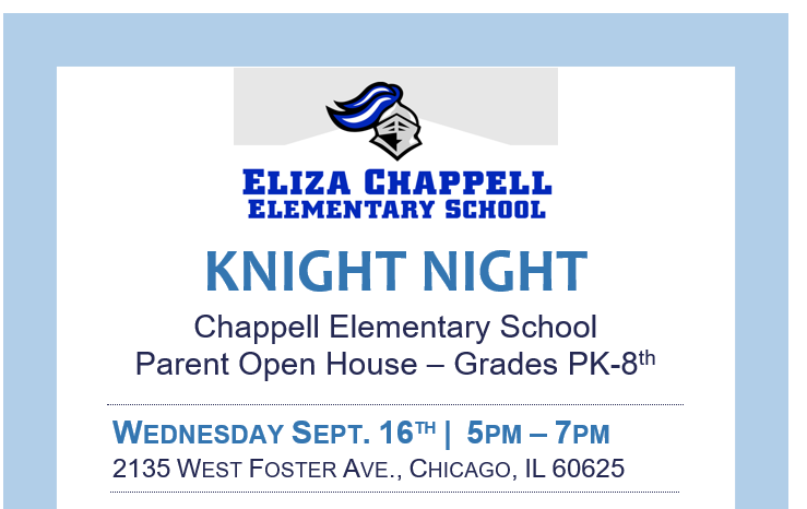 Knight Night - Parent Open House on September 16! Featured Photo
