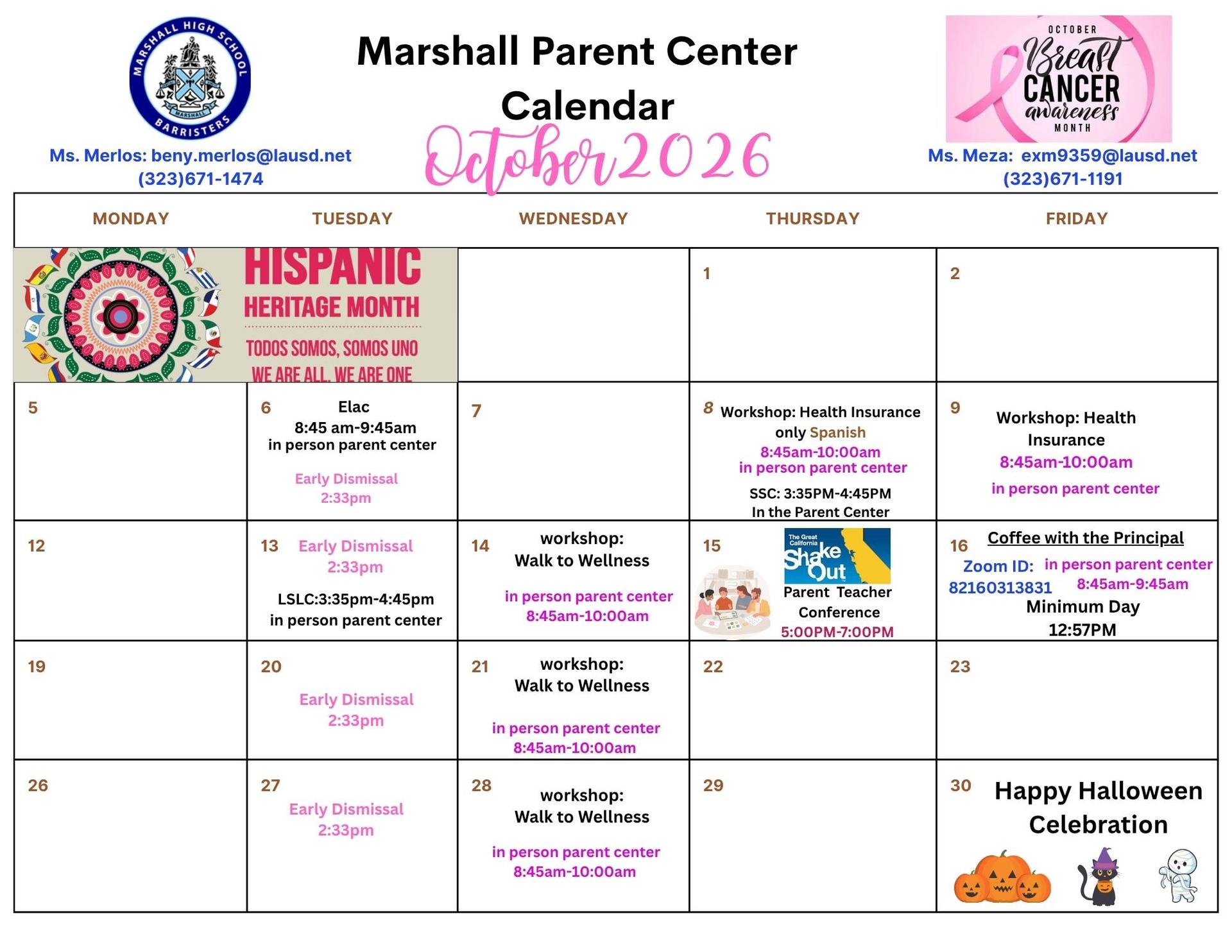 October 2026 Calendar