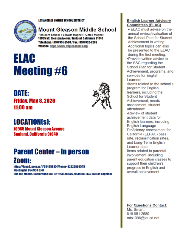 ELAC Meeting