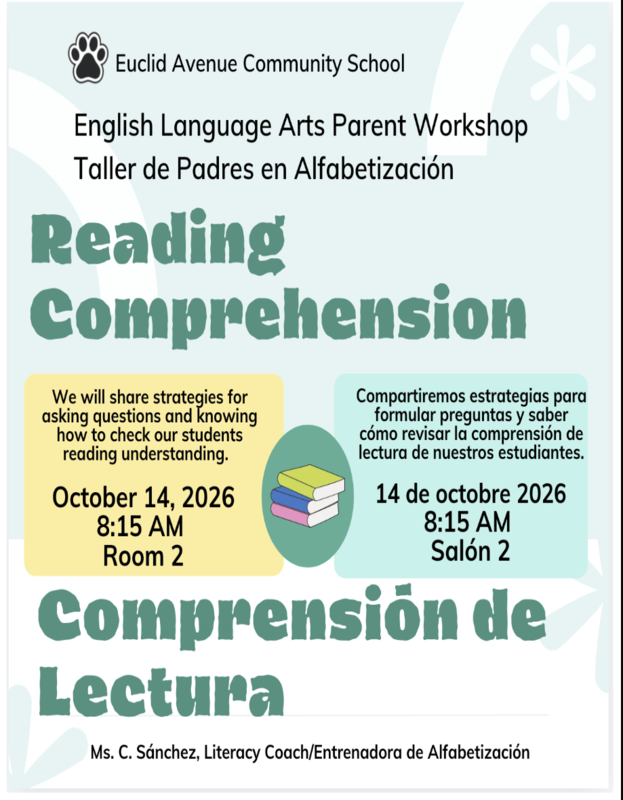 Literacy Parent Workshop/ Taller de alfabetización para padres