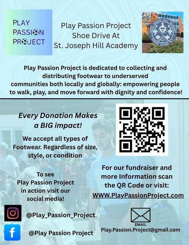 Play Passion Project Shoe Drive at SJHA