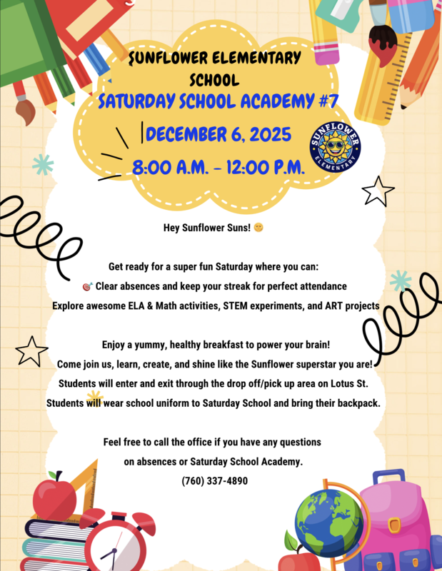 Sunflower Saturday School #7