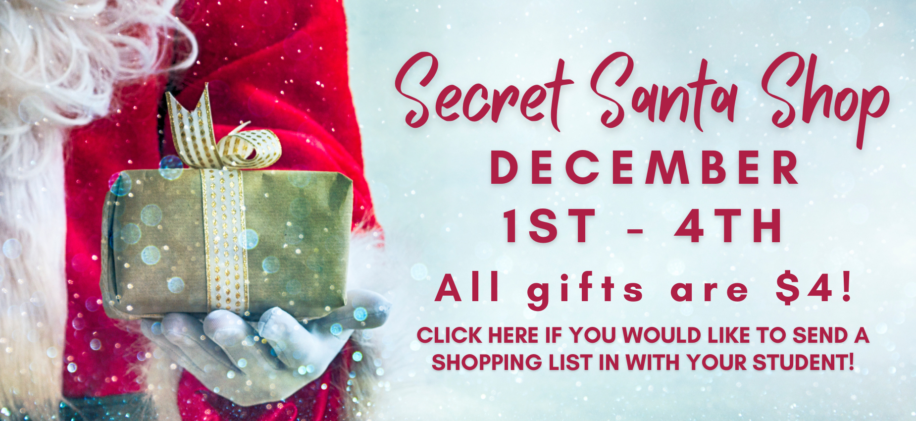 Secret Santa Shop