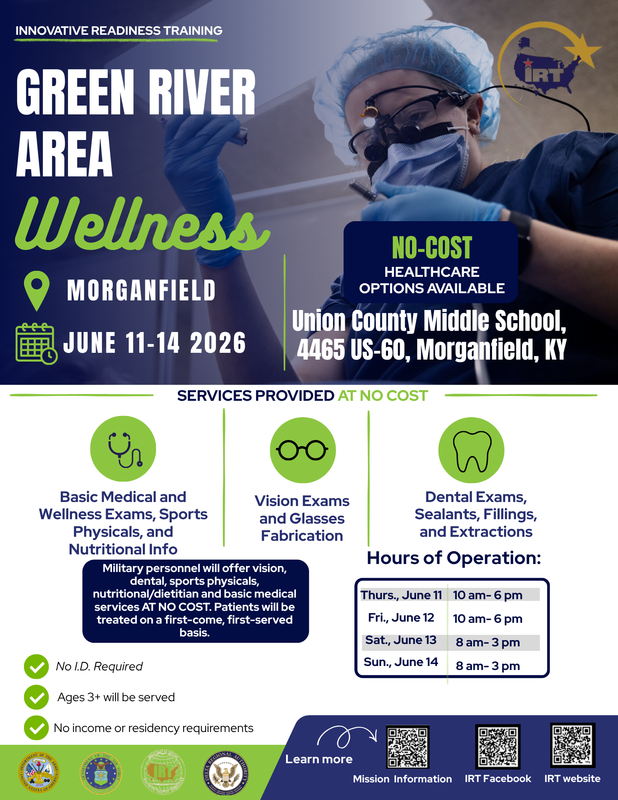 Flyer for IRT Wellness Event June 11-14