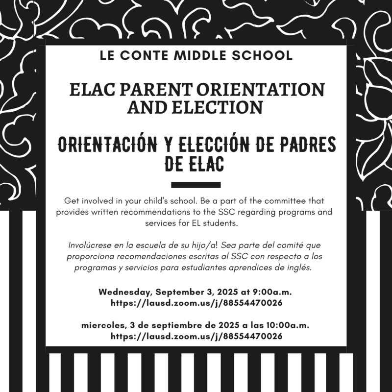 ELAC Flyer 9-3-25