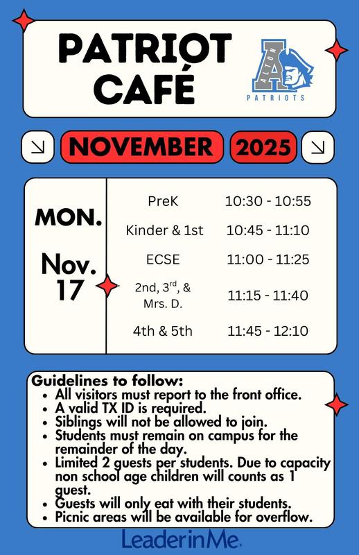 November Patriot Cafe Featured Photo