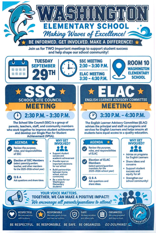 SSC & ELAC Meeting