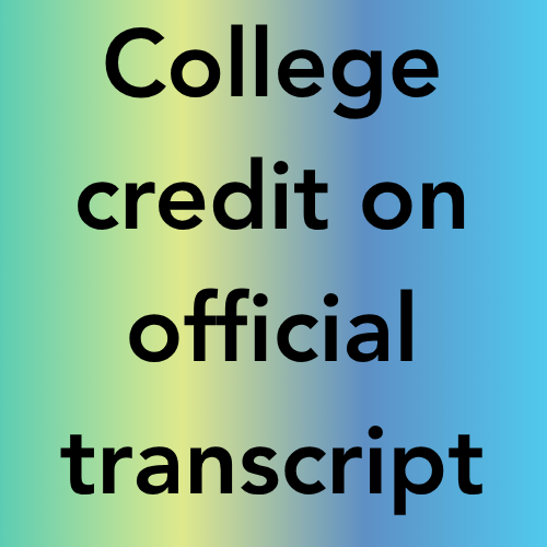 Poway Unified CTE college credit on official transcript