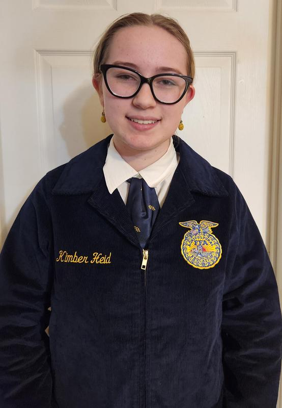 FFA member dressed up in FFA official dress.