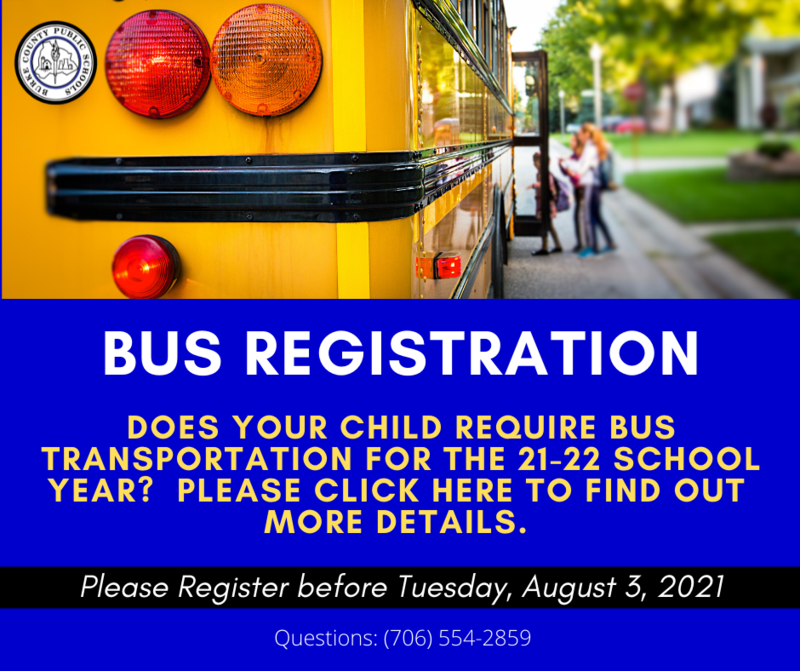 BUS REGISTRATION FOR 21-22