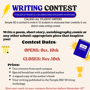 writing contest open october 10 through november 10