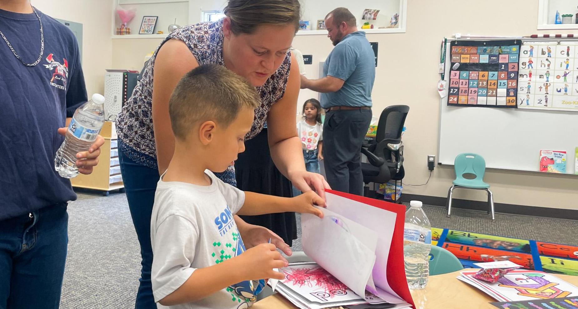 SES Families at Back to school night!