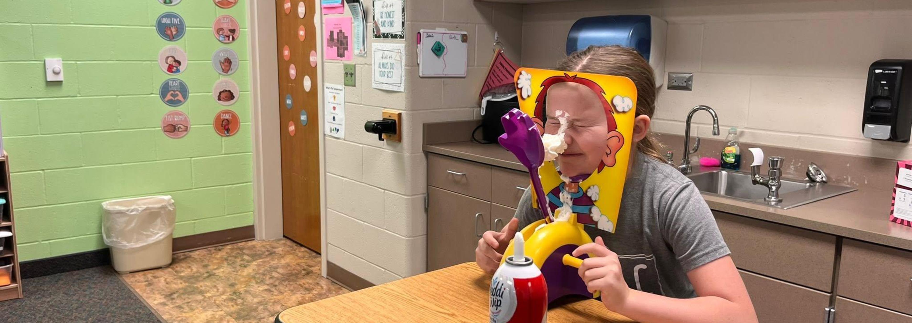 Elementary Students Having Fun in Classroom