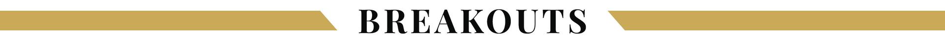 Gold colored web divider with Breakouts text.