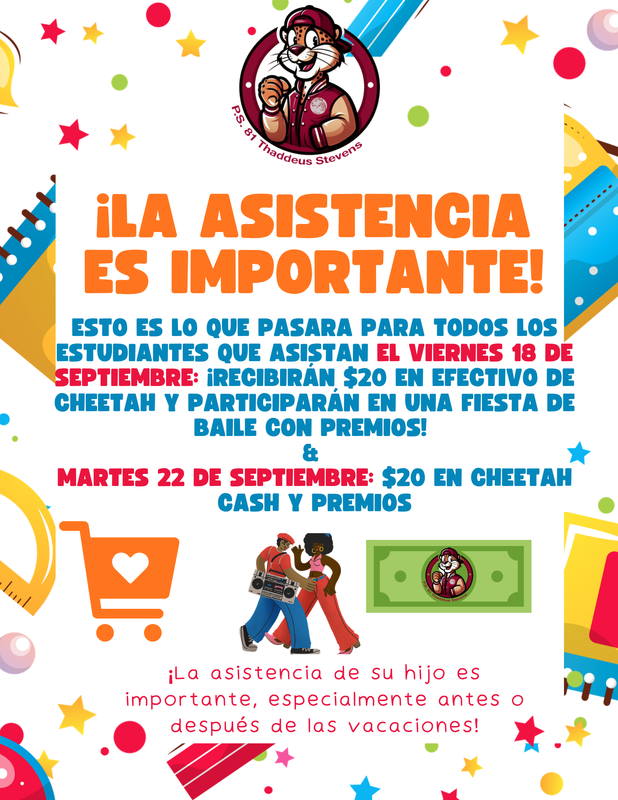 Attendance Matters flyer! Spanish