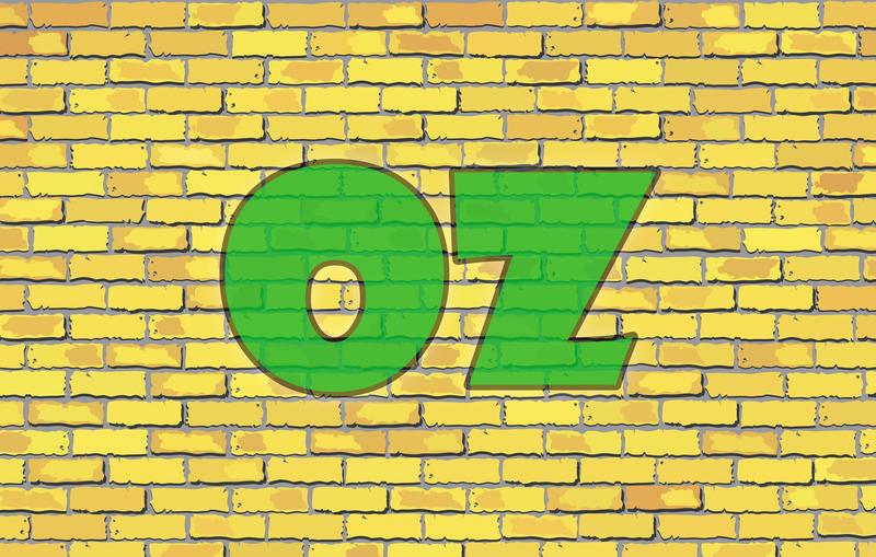 OZ on a yellow brick road