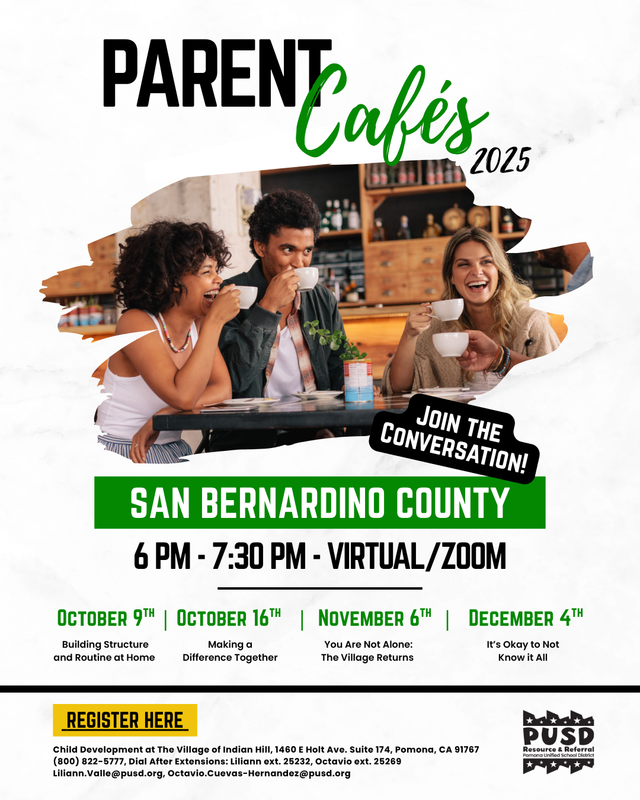Parent Cafes San Bernardino