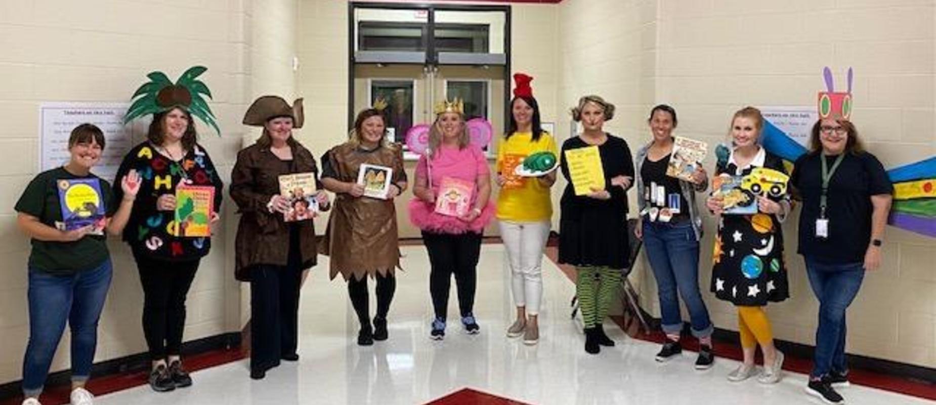 Kindergarten book character parade
